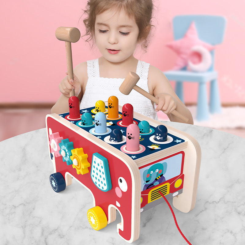 Wooden Pounding Bench Toy