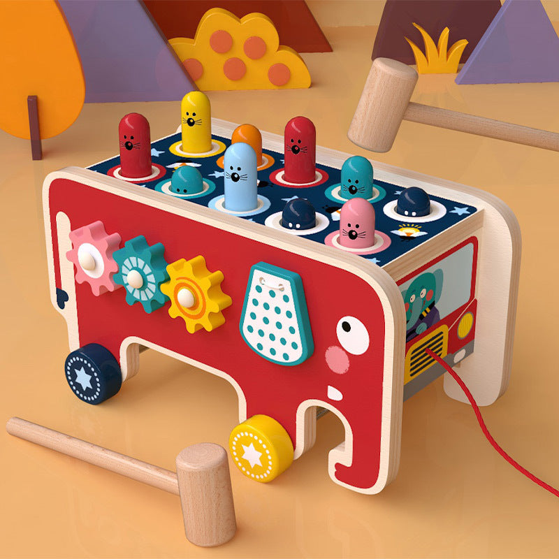 Wooden Pounding Bench Toy